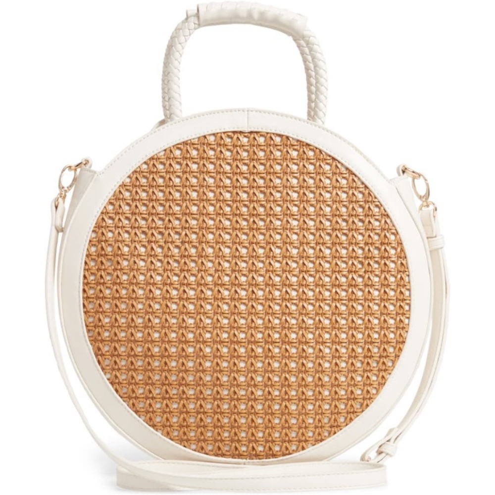 SOLE SOCIETY Nikole Faux Leather Circle Tote